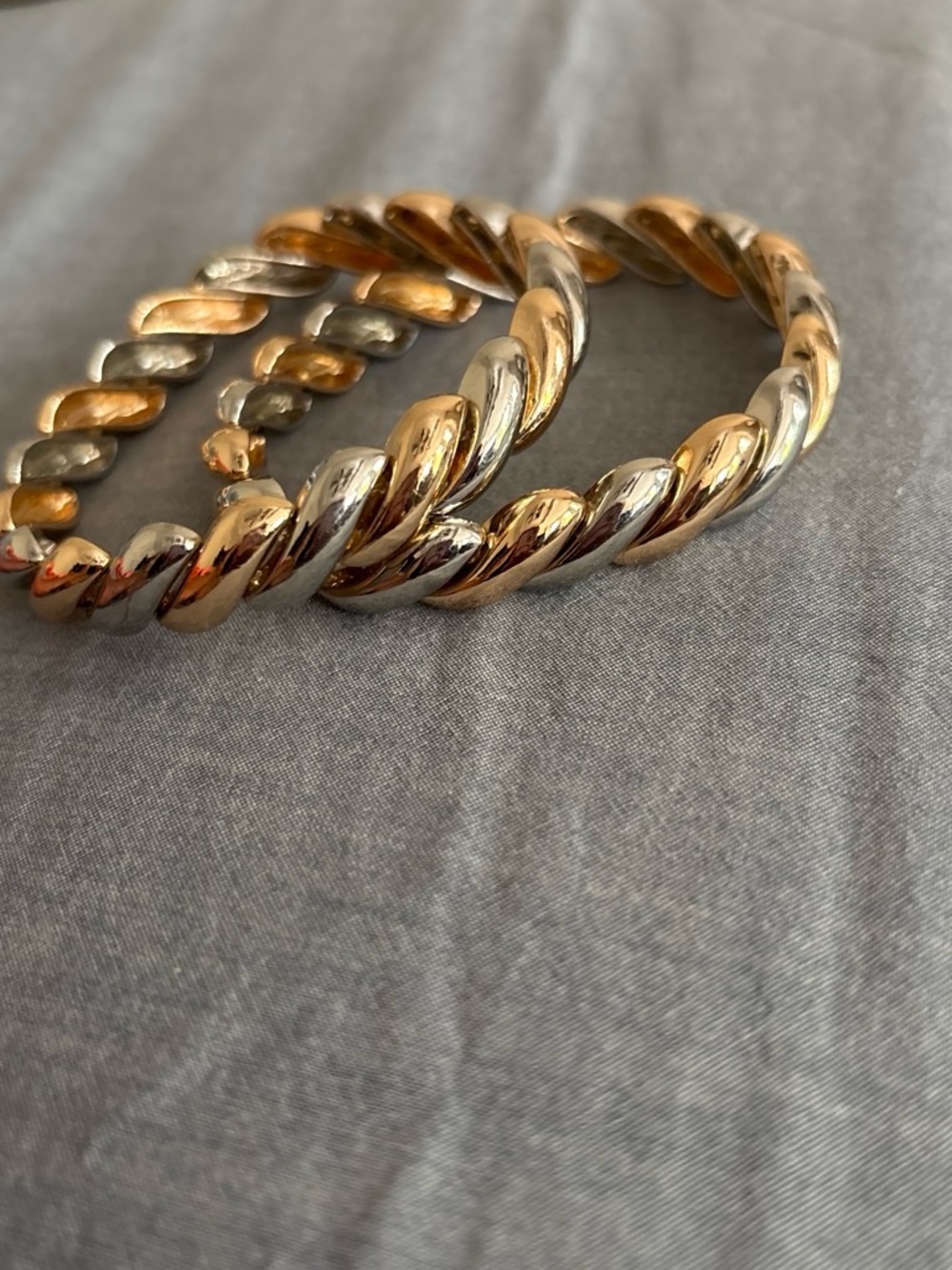 Twisted Two-Tone Gold & Silver Women’s Bracelet